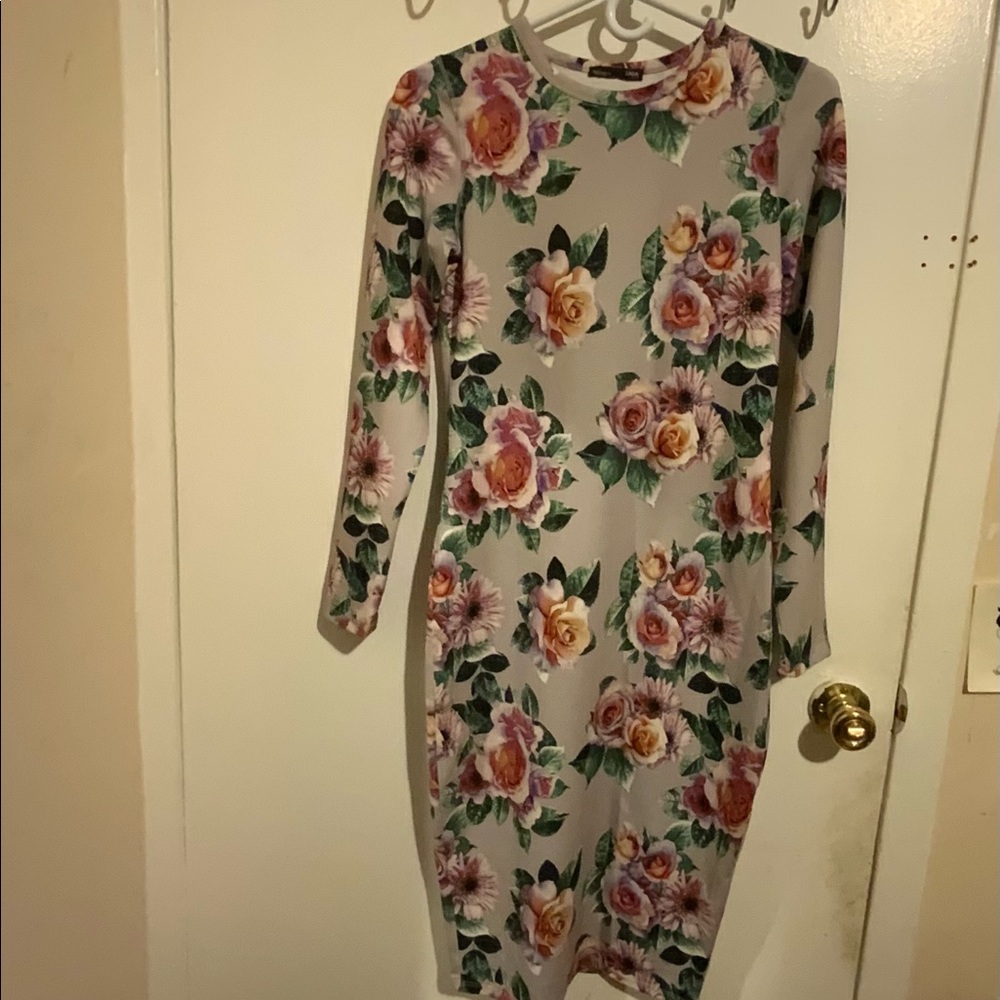 Zara floral midi dress